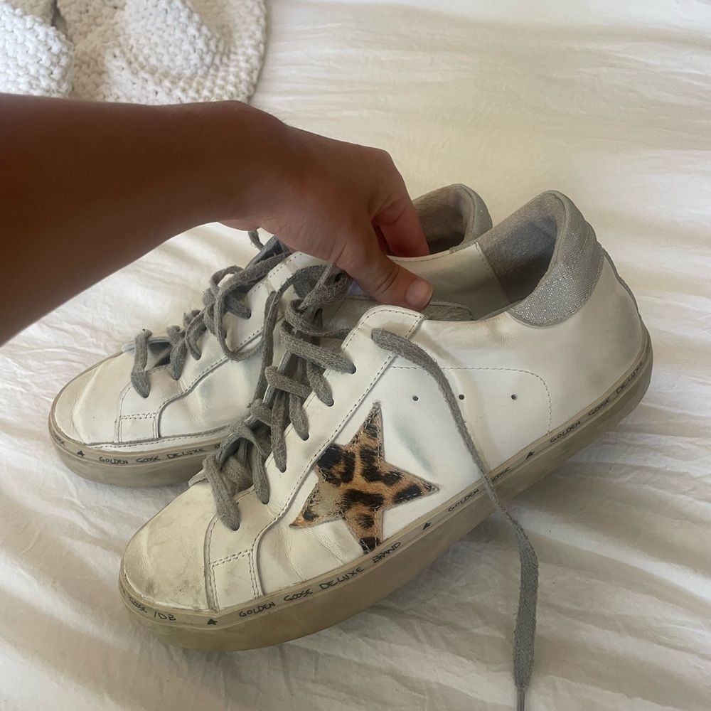 Golden Goose Superstar White/Leopard shoe